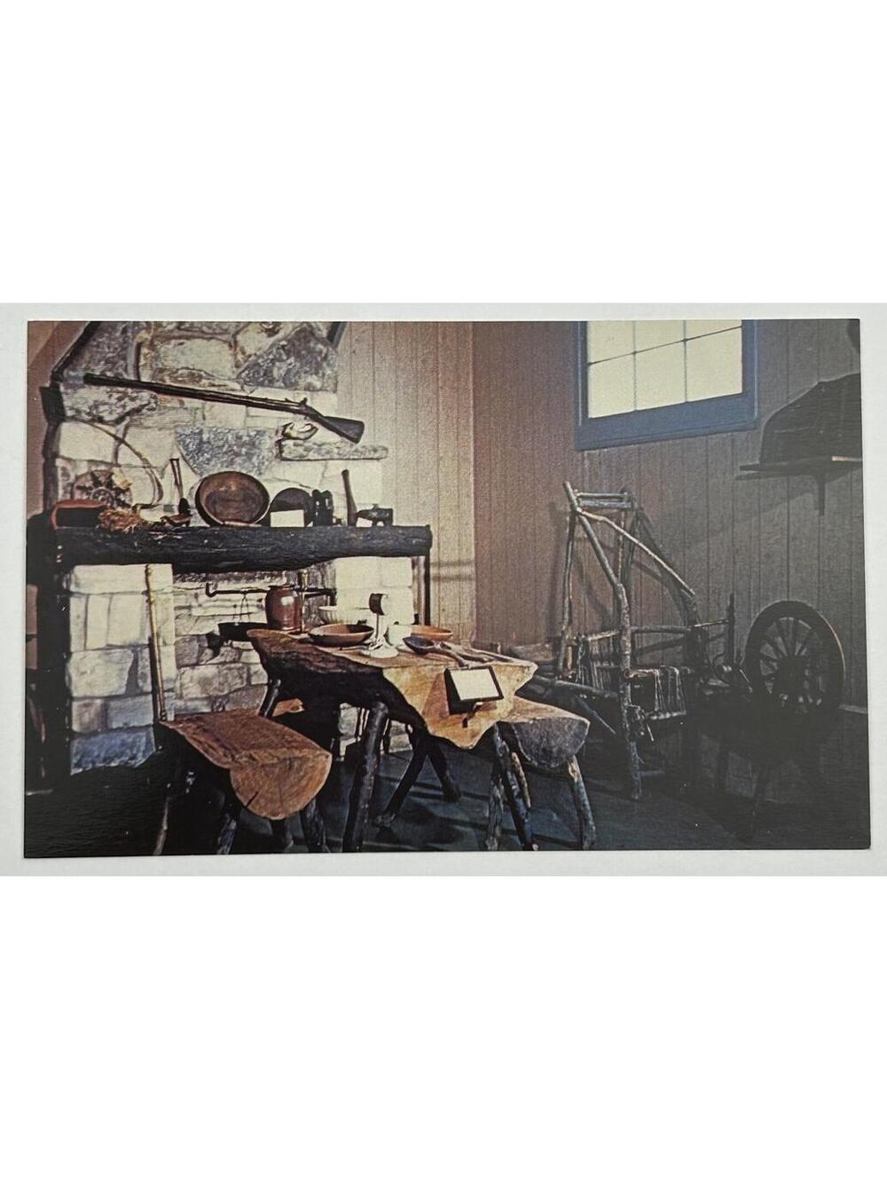 Vintage Pioneer Village 1830 Period Kitchen Minden NE Dexter Press Postcard  E-8